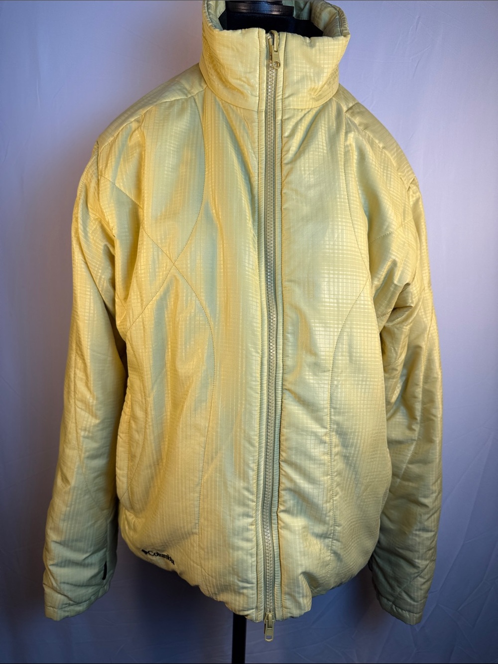 Columbia Pale Yellow Quilted Jacket